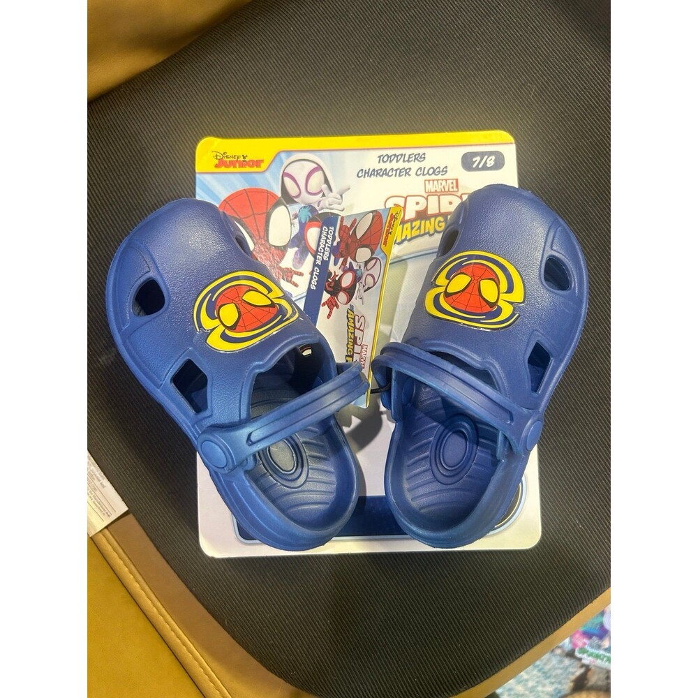 NWT Spidey and Amazing Friends Toddler’s Blue Light Clogs